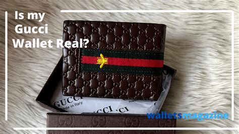 how to tell real gucci wallet|how to authenticate gucci wallet.